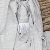 American Eagle Cold Shoulder Crochet Trim Knit French Terry Shirt Gray 2XL