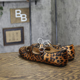 A New Day Tasmin Round-Toe Buckle Flats 94568232 Leopard Brown 9.5M
