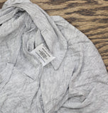 Pink Rose Juniors Side-Slit Handkerchief-Hem Sharkbite Tank Top Heather Gray M