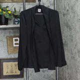 Anne Klein Womens V-Neck Large Neck Tie Woven Blouse Shirt Top Black 14
