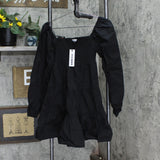 Bb Dakota Womens Daniella Babydoll Casual Dress Black S