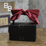 Inc International Concepts Womens Velvet Bow Earmuffs Gift Box Fuzzy Red / Black