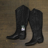 Wild Fable Kenzi Wide Calf Western Boots with Memory Foam Insole Jet Black 6M-WC