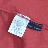 Lands' End Womens Fleece 1/4 Zip Pullover Lightweight Sweatshirt Red Orange M