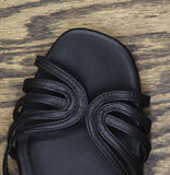 A New Day Womens Mariana Sandals Single Band 94853533 Black 8M