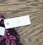 Siena Womens Embroidered Mesh Sleeve Dress SATP1126 Fuchsia Pink / Black 12