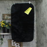 Garland Rug Washable Bathroom Rug Set with Non-Slip Backing Black 2-Piece