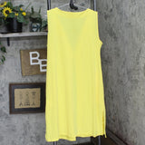 Global Chic By Iman Womens Global Chic Luxury Resort Duster Vest Yellow XL