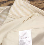 DKNY Womens Seersucker High Rise Wide-Leg Pants Travertine Brown Stripe 14