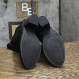 Sugar Women's Willetta Casual Heeled Boots Shoes SGR-WILLETTA Black 6M