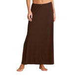 Auden Womens Variegated Ribbed Pajama Skirt 94629562 Brown M