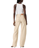 Levi's Fly High Rise Full Length Womens Jeans Cloudy Travertine Off White 30X31