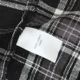 Maurices Womens Button Up Cotton Long Sleeve Flannel Shirt Black Plaid 3X
