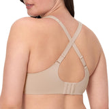 Bali Womens Underwire Coolest Smoothing Moisture-Wicking Bra Almond Brown 42DD