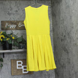 White Mark Womens Crisscross Shay Fit & Flare Dress 69922361289 Yellow L