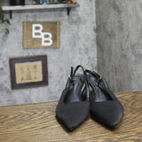 A New Day Simone Rhinestone Ball Slingback Heels 94660896 Black 8M