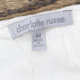 Charlotte Russe Womens Cropped Tiger Embellished Tank Top 167107ab115063 White M