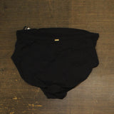 Ralph Lauren Womens Plus Size Beach Club High Waist Bikini Bottom Black 22W