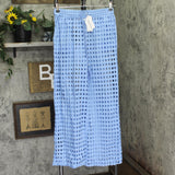 Dotti Openwork Dot Cover-Up Pants 85289 Light Blue S