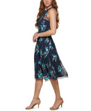 Vince Camuto Women's Floral-Embroidered Halter-Style Dress VC2M3434