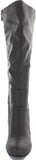 Journee Collection Womens Carver Wide Calf Knee-High Boots Gray 10M