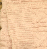 Style & Co. Womens Solid Cable Knit Scarf SC9542505 Blush Pink