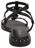 Nine West Rhinestone Strappy Flat Sandal WNMARCILA3 Black 9M