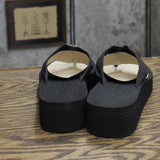 Calvin Klein Women's Meena Beach Slip-On Wedge Flip Flops KCMEENA Black 7M