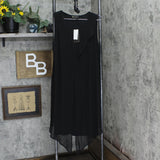 DG2 Womens Layered Drama Dress 727410 Black M