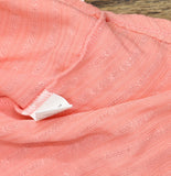 Ny Collection Womens Sleeveless Ribbed Top with Triple Rings Conch Shell Pink XL
