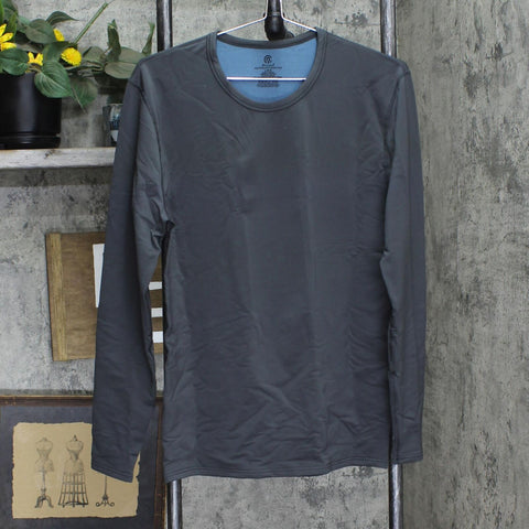 C9 by Champion Mens Long Sleeve Crew Base Layer Shirt 16703c270cc0b7 Gray L