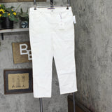 Gloria Vanderbilt Petite Amanda High Rise Straight-Leg Jeans White 14P Short