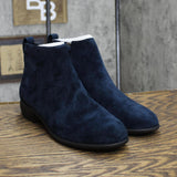 Aerosoles Women's Spencer Ankle Boot SPENCER Navy Suede Blue 7M