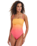 Bar III Day Club Ombre One-Piece Swimsuit MBDC25605 Punch It Up Pink Multi XL