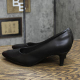Clarks Womens Linvale Jerica Pump Heeled Shoes 26137208 Black Leather 8M