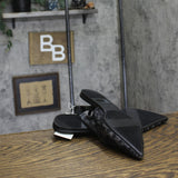A New Day London Lace Slingback Bow Flats 94303527 Black 9M