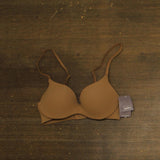 Auden Luxe Stretch Comfort Wire Demi Bra 94266673 Caramel Brown 32B