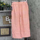 Black Tape Womens Woven Petite Pull-On Wide-Leg Pants Soft Antique Blush Pink PM
