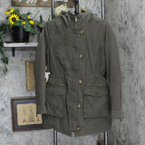 RACHEL BY Rachel Roy Women's Double Closure Parka Jacket R13183-W5 Loden Green M