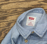 Levi's Baby Boys 2-Piece Denim Button-Up Shorts Set 61M350F Light Blue 18 Months