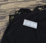 Tommy Hilfiger Printed Long Sleeve Ruched Waist Fit Flare Dress Black / Gold 8