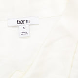 Bar III Womens Inverted-Pleat Blouse Shirt Top 10713340 White S