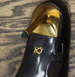 Donna Karan Womens Closed Toe Savita High Heel Stiletto Pumps Black / Gold 6M