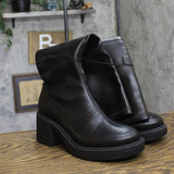 Wild Fable Danika Stretch Tall Combat Boots 94463372 Black 7.5M-WC