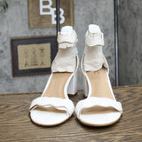 I.n.c. International Concepts Hadwin Open Toe Formal Heeled Shoe White 8.5M