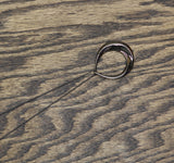Express Sculpted Teardrop Pendant on Dainty Chain Necklace Black 16'' + 3''