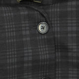 DG2 Womens 2-Button Knit Plus Size Blazer Jacket Coat Gray Plaid 2X