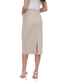 DKNY Womens Knit Pull-On Pencil Skirt P2ANQM27 Pebble Brown XL