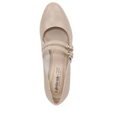 Lifestride Mary Jane Block Heel Pumps with Double Straps Tender Taupe Brown 5M