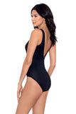 Miraclesuit Crossover Soft Cup Tummy Control One Piece Swimsuit Black 12
